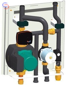 ATLANTIC Zestaw hydrauliczny 2-obiegi grzewcze 0.41x0.43x0.6m 17kg