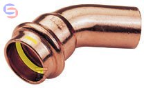 CONEX BPRESS GAS 5000 Łuk jednokielichowy 45° 35mm