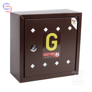 WEBA Szafka gazowa natynkowa 300x300x150 mm brązowa