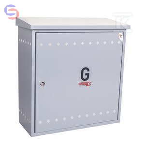 WEBA Szafka gazowa 600x600x250 mm wolnostojąca daszek szary