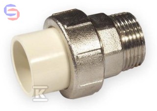 NIBCO Śrubunek wkrętny KW/GZ 1" PVC-C 0,21kg