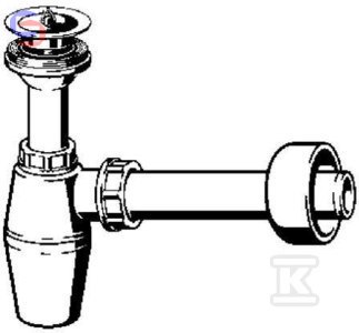 VIEGA Syfon butelkowy 5/4"x5/4" biały tworzywo 0,2kg
