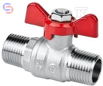 VALVEX ONYX Zawór kulowy niklowany pełnoprzelotowy 3/4" PN40