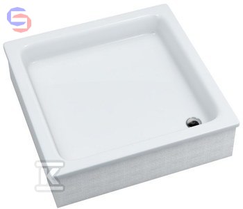 SCHEDPOL COMPACT Brodzik akrylowy kwadratowy 80x80x27cm 9.2kg