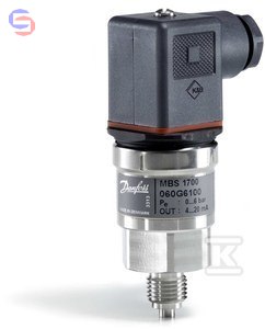 DANFOSS MBS1700 Przetwornik ciśnienia 0-16 bar G1/4" 4-20mA