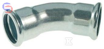 KAN-therm STEEL FITTINGS SPRINKLER Kolano 45° 108x108 mm stal węglowa