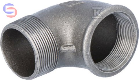 OPAL Kolano nakrętno-wkrętne WZ 2" czarne A4 NR7 NR92 92-9S