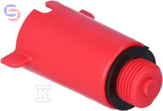 ONNLINE Korek do prób ciśn. 1/2" PVC czerwony F-693341-P