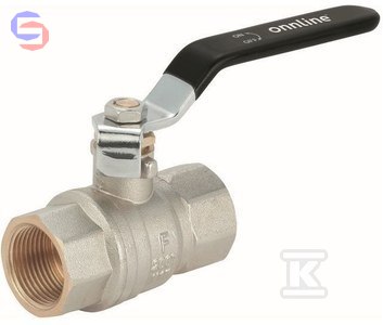 ONNLINE Kurek kulowy DN25 PN40 1" GW/W stalowa dźwignia