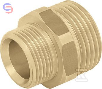 KAN-therm SCA FITTINGS Nypel Redukcyjny G1"xG3/4" mosiężny Push