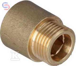 ONNLINE Przedłużka 1/2" L20 mosiądz śrutowana