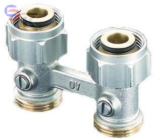 OVENTROP MULTIFLEX Przyłącze grzejnikowe 3/4" mosiądz niklowane