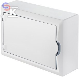 ONNLINE Rozdzielnica natynkowa 1x12 modułowa biała IP40 2503-10