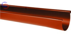 RYNNA DACHOWA PVC 125X4000 CEGLASTY KACZMAREK