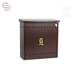 WEBA Szafka gazowa 600x660x270 mm wolnostojąca daszek brąz