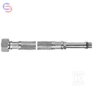 FERRO Wąż przyłączeniowy L50 M10x3/8 stalowy oplot 0,54m