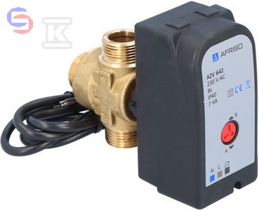 AFRISO AZV 642 Zawór 3-drogowy DN15 G3/4" Kvs8