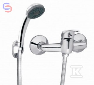 FERRO BASIC Bateria natryskowa ścienna chrom 0.11x0.15x0.21m