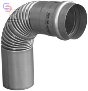 IMMERGAS SERIA SREBRNA Kolano kominowe 87° FI80 stal 0,24x0,15x0,24m