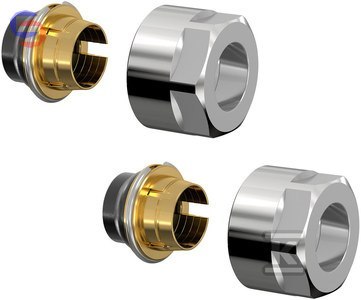 FLAMCO VARIOCON DESIGN Złącze F11 15mm chrom 2szt