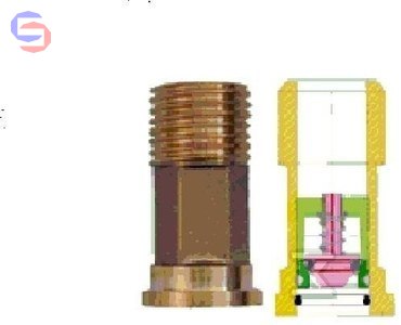 BMETERS Łącznik śrubunku BKM DN20 3/4" z zaworem zwrotnym