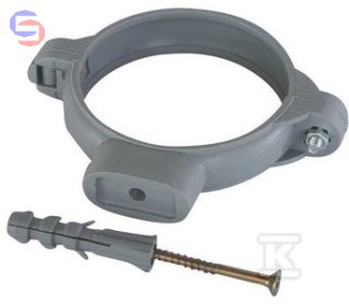 ONNLINE Obejma do rur 40mm szara plastikowa HT