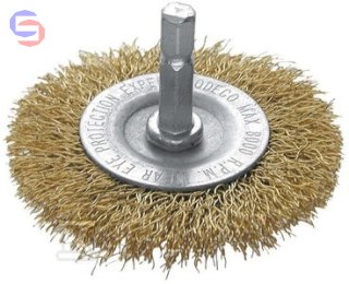 MODECO EXPERT Szczotka tarczowa mosiądz 100mm do wiertarki