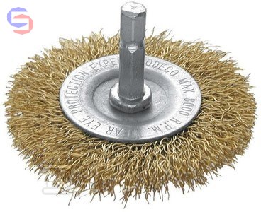 MODECO EXPERT Szczotka tarczowa mosiądz 100mm do wiertarki