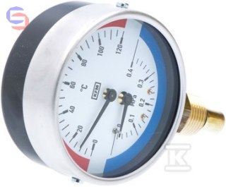 WIKA WP80R Termomanometr R1/2 0,4MPa 120°C