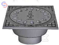 KZO Wpust Piwniczny Żeliwny KL.A15 DN100 z Syfonem