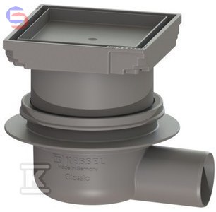 KESSEL CLASSIC Wpust DN50 boczny stal nierdzewna 110x110