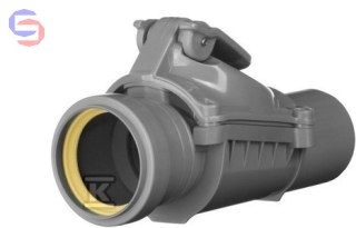 KARMAT Zasuwa burzowa PP DN50 wersja A popiel