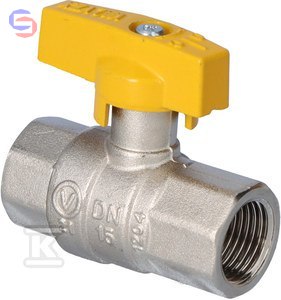 VALVEX V-GAS Zawór kulowy gazowy 1/2" niklowany motylek