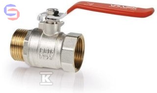VALVEX ORO Zawór kulowy niklowany GW/Z 1/2" dźwignia stalowa