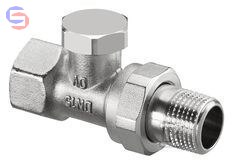 OVENTROP COMBI 2 Zawór powrotny DN15 1/2" prosty niklowany