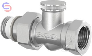 COMAP Zawór powrotny prosty 1/2" niklowany M1230011