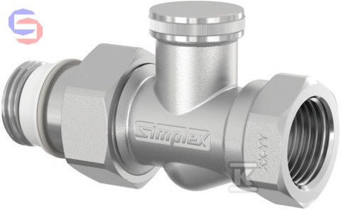 COMAP Zawór powrotny prosty 1/2" niklowany M1230011