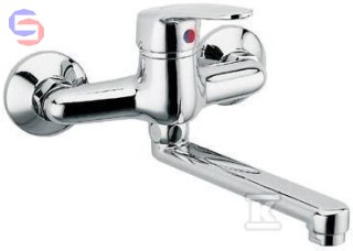 FERRO SMILE Bateria zlewozmywakowa ścienna chrom 0.24m