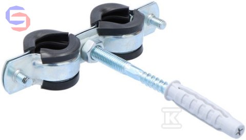 WALRAVEN BIS Cobra Obejma podwójna 1/2" 20-24mm metalowa z okładziną