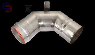 KRZYS-POL SJK Kolano 90° DN80 z podporą do kotłów turbo i kondensacyjnych