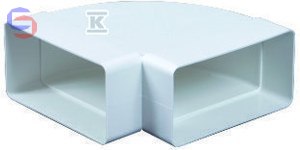 AWENTA Kolano poziome płaskie KP55-24/90 55x110 mm 0,112 kg