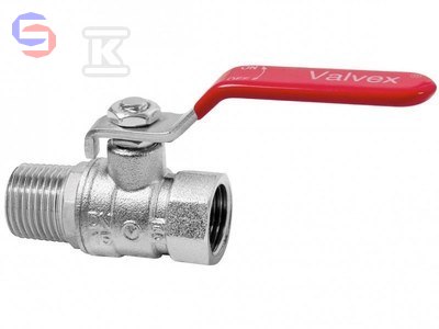 VALVEX ONYX Zawór kulowy niklowany 1" GW PN40 DSt