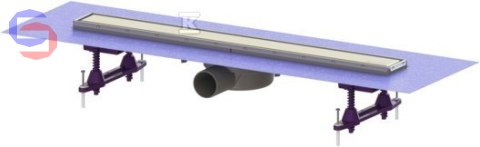 KESSEL Linearis Compact Odpływ liniowy prysznicowy L650 boczny DN50