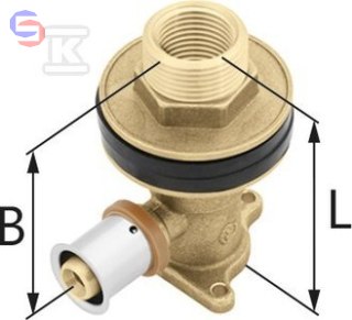 KAN-therm ultraPRESS Podejście do baterii 16x2 G1/2" mosiężne