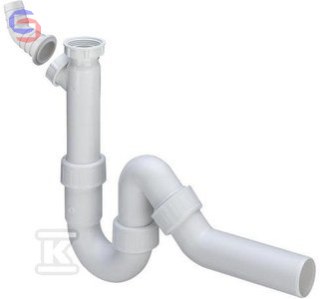 VIEGA Syfon rurowy zlewozmywaka 5/4" x 50 mm biały tworzywo