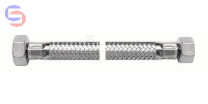 VALVEX VIPER PLUS Wężyk redukcyjny 3/4"x1/2" L50 stal nierdzewna