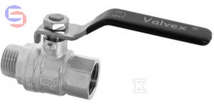 VALVEX TRYTON Zawór kulowy 1/2" GW/Z niklowany stal dźwignia