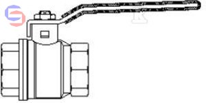 OVENTROP OPTIBAL Zawór kulowy mosiężny DN25 0,5kg