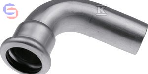 KAN-therm INOX FITTINGS Kolano nyplowe 54mm 90° stal nierdzewna