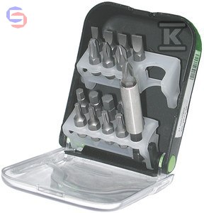 HAUPA Zestaw końcówek do wkrętarek 17 elem. z uchwytem 0,17kg